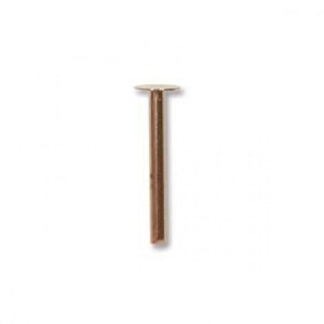 1/2" (12.5mm) Copper Rivets with 3.6mm head, 1.3mm post diameter