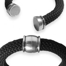 15x15mm (10mmID) Greek Ant Silver Magnetic Clasp - Each