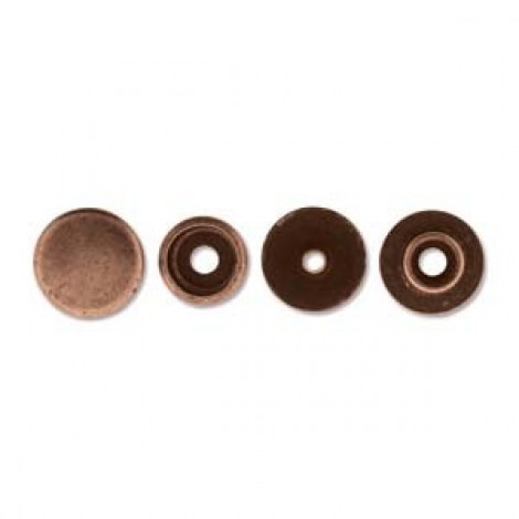 Line 20 (3/16in) Snap Fasteners - Ant Copper - 8 Sets