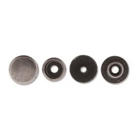 Line 20 (3/16in) Snap Fasteners - Ant Silver - 8 Sets