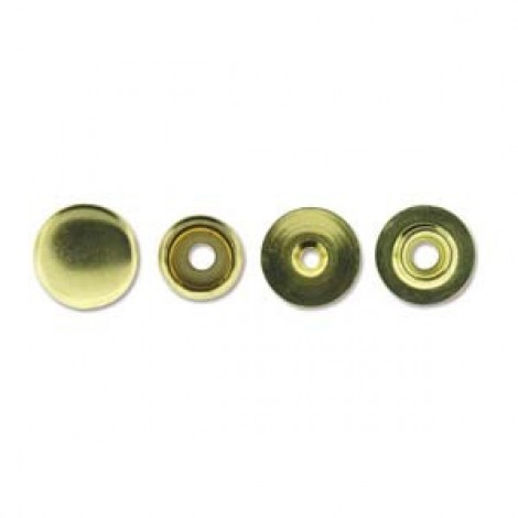 Line 20 (3/16in) Snap Fasteners - Brass Plate - 8 Set