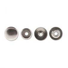 Line 20 (3/16in) Snap Fasteners - Silver Plated - 8 Sets
