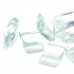 9x17mm Czech Glass 2-Hole Carrier Beads - Crystal Clear - Per 15 beads 9x17mm Czech Glass 2-Hole Carrier Beads - Crystal Clear - Per 15 beads