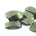 9x17mm Czech Glass 2-Hole Carrier Beads - Green/Red Luster - Per 15 beads 9x17mm Czech Glass 2-Hole Carrier Beads - Green/Red Luster - Per 15 beads