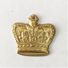 20x23mm Raw Brass Crown Brass Charm - Pack of 4