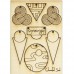 Colourful Soul Wood Jewelry Pop-Outs by Vintaj - 2.7x3.8in Balanced Energy Panel