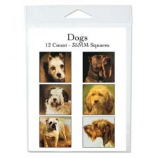 35mm Dogs in Art Square Collage Sheet - 12 images