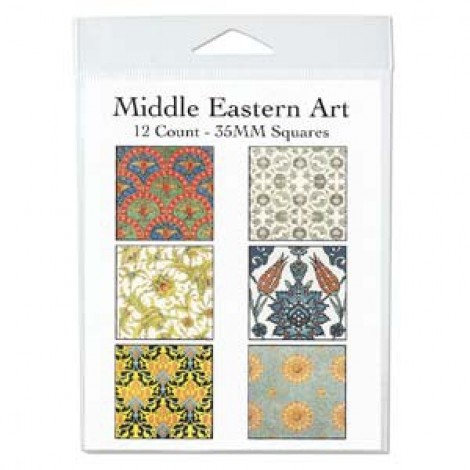 35mm Middle Eastern Art Square Collage Sheet - 12 images 35mm Middle Eastern Art Square Collage Sheet - 12 images