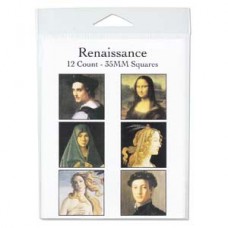 35mm Renaissance Art Square Collage Sheet - 12 images