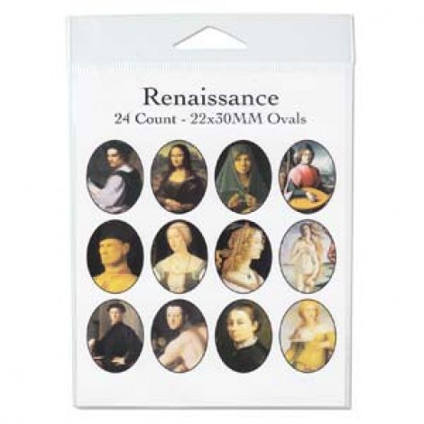 22x30mm Renaissance Oval Collage Sheet - 24 images 22x30mm Renaissance Oval Collage Sheet - 24 images