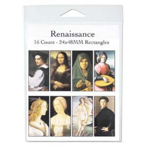 24x48mm Renaissance Rect Collage Sheet - 16 images