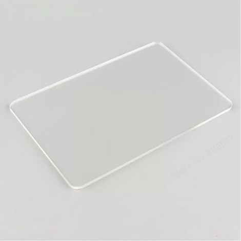 10x15cm Clear Acrylic Work Surface for Clay with Rounded Edges
