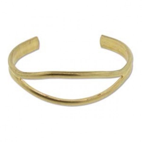 Brass Open Eye Bracelet Cuff - opening 50mm x 20mm - Each Brass Open Eye Bracelet Cuff - opening 50mm x 20mm - Each