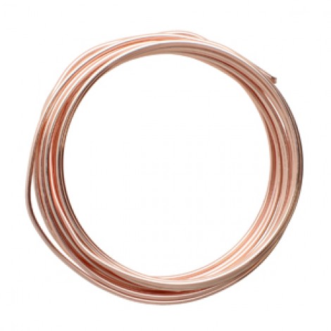 14ga Beadsmith Wire Elements Dead Soft Anti-Tarnish Craft Wire - Rose Gold - 3.05m 14ga Beadsmith Wire Elements Dead Soft Anti-Tarnish Craft Wire - Rose Gold - 3.05m