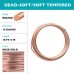 14ga Beadsmith Wire Elements Dead Soft Anti-Tarnish Craft Wire - Rose Gold - 3.05m 14ga Beadsmith Wire Elements Dead Soft Anti-Tarnish Craft Wire - Rose Gold - 3.05m