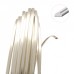 16ga Beadsmith Wire Elements Anti-Tarnish Dead Soft Half Round Craft Wire - Silver - 4yd (3.6m)