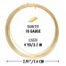 18ga Beadsmith Wire Elements Anti-Tarnish Dead Soft Half Round Craft Wire - Gold - 4yd (3.65m) 18ga Beadsmith Wire Elements Anti-Tarnish Dead Soft Half Round Craft Wire - Gold - 4yd (3.65m)
