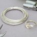 18ga Beadsmith Wire Elements Anti-Tarnish Dead Soft Half Round Craft Wire - Silver - 4yd