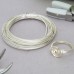 18ga Beadsmith Wire Elements Anti-Tarnish Dead Soft Half Round Craft Wire - Silver - 4yd (3.65m)