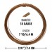 18ga Beadsmith Wire Elements Dead Soft Half Round Craft Wire - Vintage Bronze - 7yd (6.4m)