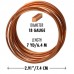 18ga Square Beadsmith Wire Elements Soft Temper  Craft Wire - Anti-Tarnish Copper - 7yd (6.4m)