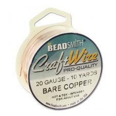 20ga Beadsmith Wire Elements Craft Wire - Bare Copper