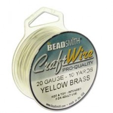 20ga Beadsmith Pro-Quality Wire - Bare Yellow Brass