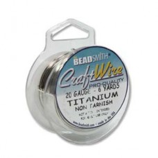 20ga Beadsmith Pro-Quality Craft Wire - Titanium