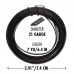 21ga Beadsmith Anti-Tarnish Half-Round Wire - Black - 6.6 metres