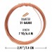 21ga Beadsmith Wire Elements Anti-Tarnish Dead Soft Half Round Craft Wire - Natural Copper - 7yd 21ga Beadsmith Wire Elements Anti-Tarnish Dead Soft Half Round Craft Wire - Natural Copper - 7yd