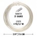 21ga Beadsmith Wire Elements Anti-Tarnish Dead Soft Half Round Craft Wire - Silver - 4yd