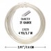 21ga Beadsmith Wire Elements Anti-Tarnish Dead Soft Half Round Craft Wire - Silver - 3.65 metres