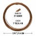 21ga Beadsmith Wire Elements Dead Soft Half Round Craft Wire - Vintage Bronze - 6.6 metres