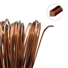 21ga Beadsmith Square Wire Elements Dead Soft Anti-Tarnish Craft Wire - Ant Copper - 6.4 metres