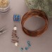 18ga Beadsmith Wire Elements Square Dead Soft Anti-Tarnish Craft Wire - Ant Copper - 7yd