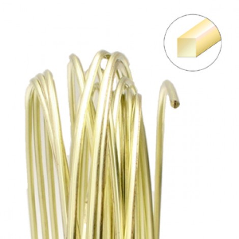 18ga Beadsmith Wire Elements Square Dead Soft Anti-Tarnish Craft Wire- Champagne Gold - 4yd (3.65m) 18ga Beadsmith Wire Elements Square Dead Soft Anti-Tarnish Craft Wire- Champagne Gold - 4yd (3.65m)
