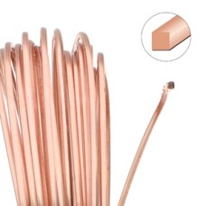 21ga Square Beadsmiith Wire Elements Dead Soft Anti-Tarnish Craft Wire - Rose Gold - 4yd