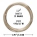 21ga Square Beadsmith Wire Elements Dead Soft Anti-Tarnish Craft Wire - Silver - 3.65 metres