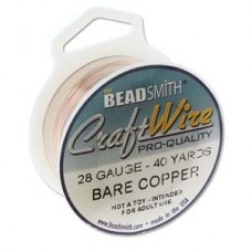 24ga Beadsmith Pro-Quality Wire - Bare Copper