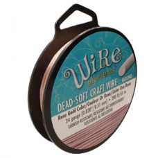 24ga Beadsmith Wire Elements Dead Soft Anti-Tarnish Craft Wire-  Rose Gold - 1/4lb - 200ft (60.9m)