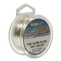22ga Beadsmith Wire Elements Pro-Quality Craft Wire - Silver - 8yd
