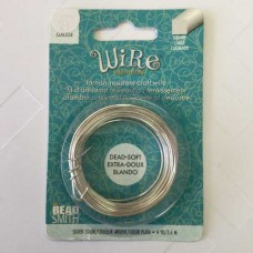 21ga Square Beadsmith Wire Elements Dead Soft Anti-Tarnish Craft Wire - Silver - 4yd