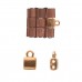 5x7.6mm Piperi Tila Bead Ending - Rose Gold Plated - Pack of 2 pair