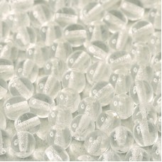 3mm Crystal Czech Round Beads - Pack of 100