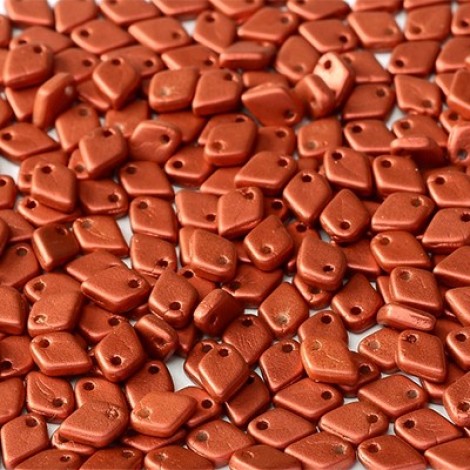 5x1.5mm Czech Dragon Scale Beads - Lava Red - 5gm