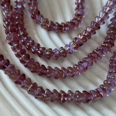 8x6mm Alexandrite-Celsian Czech Bell Flowers - Pack of 20