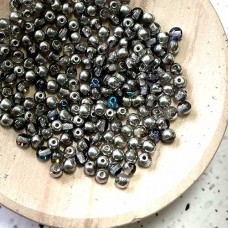 4mm Heliotrope Czech Round Glass Druk Beads - Pack of 100