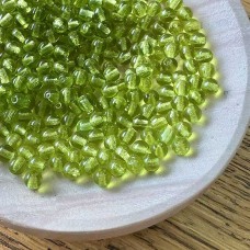 4mm Olivine Czech Round Pressed Glass Druk Beads - Pack of 50