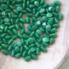 5x3mm Czech Pinch Beads - Opaque Green - Pack of 50