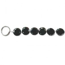 8mm Black Cubic Zirconia Cones - 25pc/strand